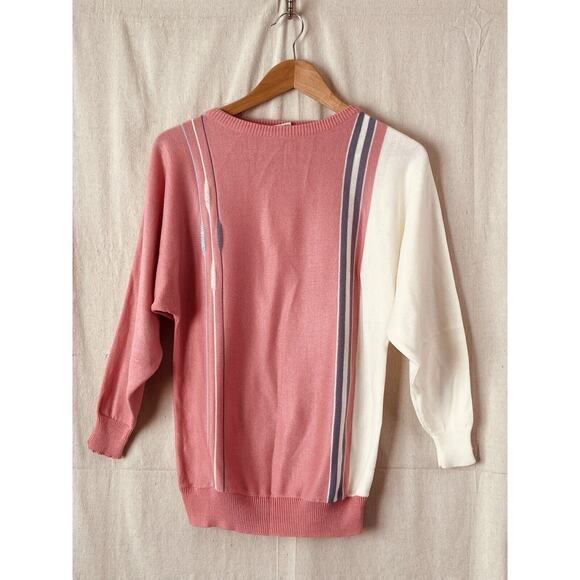 Vintage Womens Librarian Chic Soft Sweater Size M Soft Sophisticated 80s 90s - Picture 1 of 6